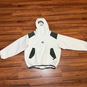 Nike ACG White and Green Hooded Jacket